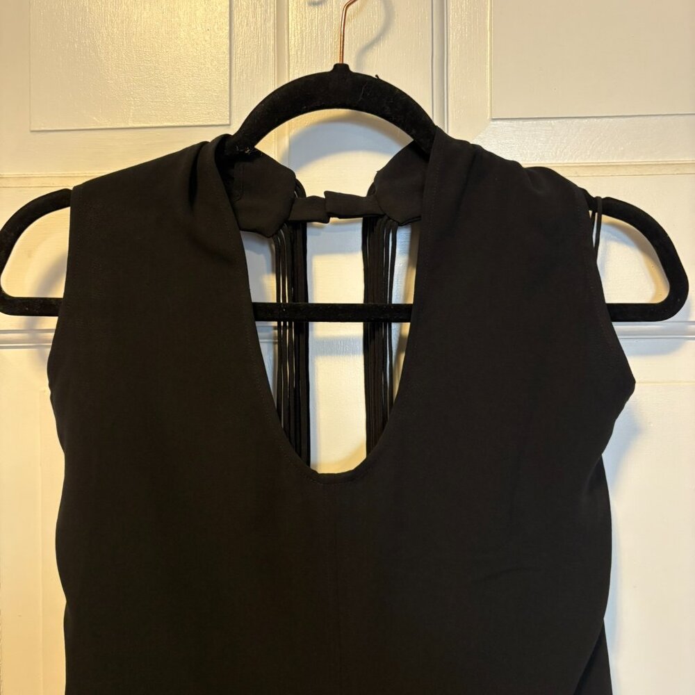 NWT Proenza Schouler Black Cutout Midi Dress Size 4 Luxury Designer Style